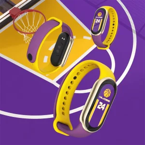Mijobs Top Fashion Mi Band 8 9 Silicone Sport Color Block Smart Band Strap Bracelet Correa for xiaomi Band 8 9