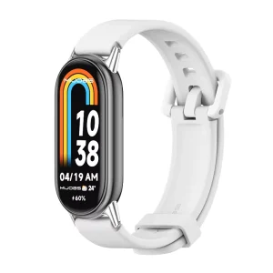 Mijobs Top Fashion Silicone Sport Strap for XiaoMi Band 8 Smart Band Strap Bracelet Correa for xiaomi Mi Band 8 9 10