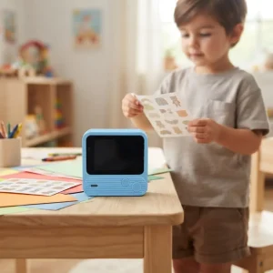 Mini 58mm Thermal Voice Photos Taking Photos Text Images Notes Documents Black and White Printer Imprimante Thermique Portable