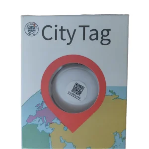 Mini City Tag Plastic Pet Tracker GPS Unlimited Range Smart Finder Locator Built-in Magnet IP68 Waterproof
