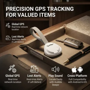 Mini GPS Airtags for Card Android 4 Pack Dual System Localizador Pulsera 2 Tarjeta