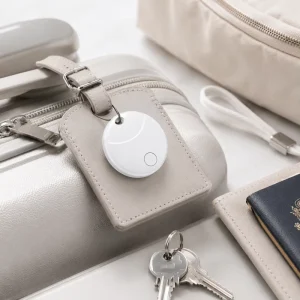 Mini GPS Smart Locator Tag with Anti Lost Alarm for 5.2 App Controlled Battery Powered Key Wallet Bag Tracker