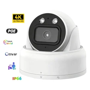 Mini Outdoor Network Camera 2MP CMOS Metal Sphere Waterproof Night Vision Home Smart Security Camera with Built in Mic NVR