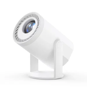 Mini Portable 4K Android 14 Smart Projector Built In Speakers 200 Lumens WiFi Home Theater Fire TV Stick Compatibility