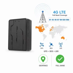 Mini Portable Car Locator 4G LTE B1 B3 B5 B7 B8 B28 B66 Band Triple Positioning Geofence Alert Rechargeable Wireless GPS Tracker