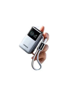 Mini Portable High Capacity Bank UGREEN 10000mAh 20W Fast Charge Digital Screen Built in Type C Cable Bulk Orders