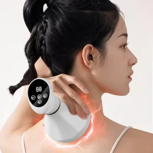Mini Portable Home Full Body Smart Cupping Massager Timing Control Rechargeable USB Electric Heating Vibration Scraping