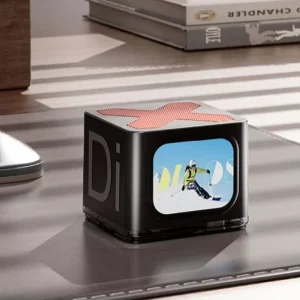 Mini Portable Party Smart Speaker with AI Voice Call Assistant BT Music Speaker and Photo Album Smart Speaker