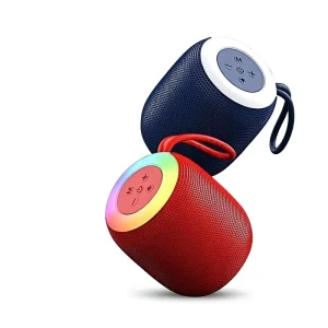 Mini Portable Smart Loudspeaker Waterproof Wireless Hi Fi Music with RGB LED Bass for Outdoor Parties Car Gaming & Mobile Use