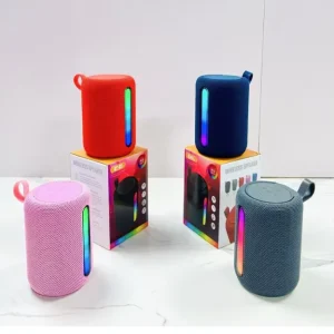 Mini Portable Smart Speaker Outdoor Support TF Card Built-in Mic RGB Light Stereo Audio with FM Radio Wireless Boombox