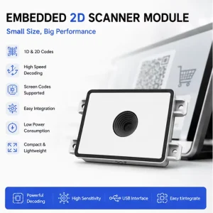 Mini QR Scanner Engine Lector Codigo Embedded Reader Module USB TTL OEM/ODM CE FCC in Stock for Ticket Machine Kiosk