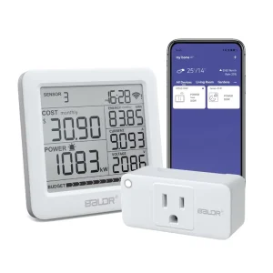 Mini Smart Home WiFi RF433 Socket Power Monitor APP Remote Control Smart Plug with 1 Year Warranty