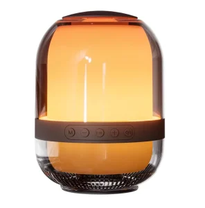 Mini Smart Portable Wireless Speaker with RGB LED Lighting Battery-Powered Made of Plastic Cabinet