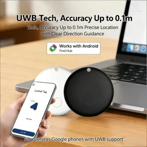 Mini Smart Tag Pet GPS Tracker Compatible with Find My App Key Finder Locator for Wallet Backpack Travel Bag and Luggage