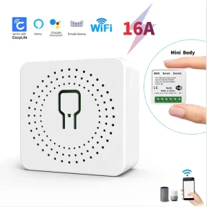 Mini WiFi for Smart Switch 16A DIY Light Switches Wireless Control Smart Home with Smart Life APP Remote Control