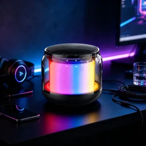 Mini Wireless Speaker Colorful LED TF Subwoofer Outdoor Stereo Speakers MP3 Music Sound Column for Smart Phone