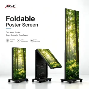 Mirror Surface LED Poster Display Digital Signage Totem Advertising Screen High Bright Smart Mirror for Beauty Salon Gym