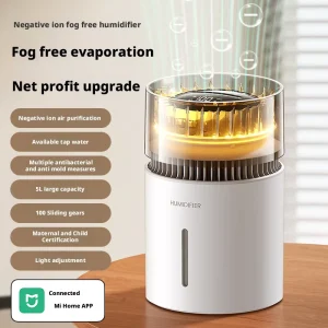 Mist Free Humidifier Negative Ion Air Purification Smart Adjustable Light for Home Baby Bedroom
