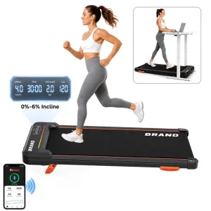 Mobile 100kgs Weight Capacity Home Workout Use Incline 2 in 1 Smart Quite Walking Pad Treadmill
