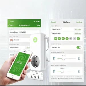Mobile APP Remote Control Thermostat Thermostatic Mixing for Living Room Air Quality Management IOS/Android Compatible