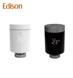 Model Smart Radiator Thermostat Zigbee/Tuya Compatible Home Office Easy Installation Modern Design OEM/ODM Electric White