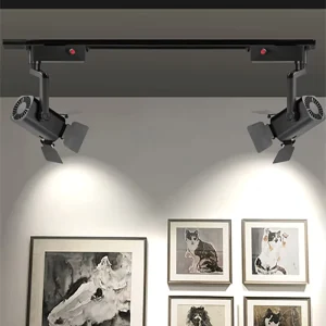 Modern 15W Integrated LED Track Light Spotlight Dimmable Smart Remote Control COB Aluminum CRI 95 15 45 Beam Angle Lighting