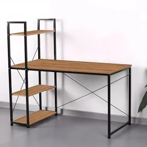 Modern All in One Ergonomic Office Desk Hutch Simple Study Desk for Student Dormitory & Home Office Use