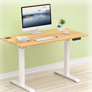 Modern Compact Intelligent Standing Electronic Desk Custom Adjustable Sit Stand Desk Frame Steel Construction Quick Assembly