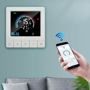Modern Design Electric Floor Heated Thermostat with Dry Contact and WiFi Remote Control Tuya Smart Life Application