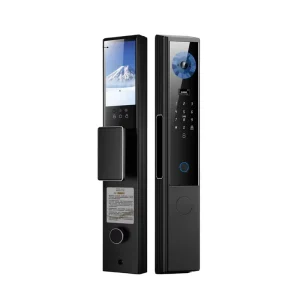 Modern Design Luxury Zinc magnesium Alloy Fingerprint Biometric Smart Home Door Lock with Camera and Fingerprint