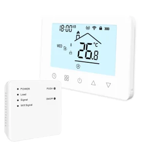 Modern Design RF Wifi Thermostat with Receiver Sensitive Touch Button Thermostat for Home Gas Boiler Heating Thermostat