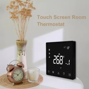 Modern Design Smart Home Thermostat Programmable Touch Screen Electric HVAC System WiFi Controlled ABS Floor Heating Apartment