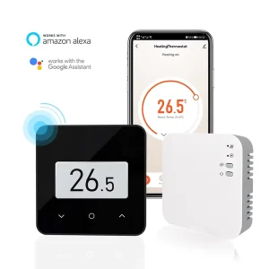 Modern Digital E Ink Screen Wall Mounted Thermostat with Child Lock and Frost Protection for Smart Apartment Heating Control