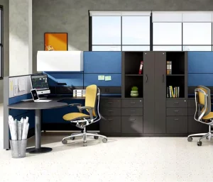 Modern Durable Office Workstation Equipment Under Desk 3 drawer Vertical File Cabinet