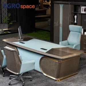 Modern Furniture Director Space Design Manager Table Wooden Veneer Luxury Office Executive Desk