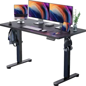 Modern Home Office Motion Electric Height Adjustable Desk (Steel Frame +particleboard Tabletop)