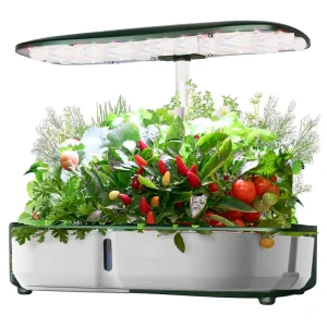 Modern Hydroponic Plant Kit 8 Pots Indoor Mini Garden Spice Growing Small Grow Box Home With Full Spectrum Grow Light