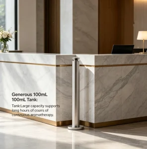 Modern Linear Electric Floor Diffuser Custom Mist Mode Timing Smart APP Control 100ml Capacity Two Fluid for Hotel Decoration