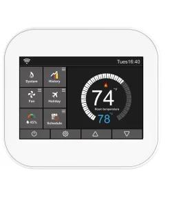Modern MC6 Smart LCD Programmable Thermostat ABS Material Eco-Friendly 220V for Living Room Floor Heating Temperature Control