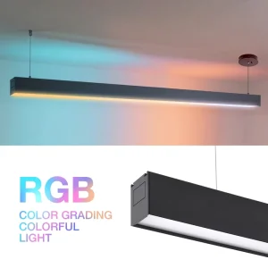 Modern Rgb Linear Lamp 1200Mm 4Ft Continuous Connectable Aluminum Indoor Restaurant Bar APP Control Smart LED Linear Lighting