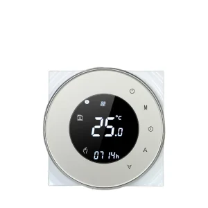 Modern Smart Thermostat for Underfloor Heating Thermostatic Mixing Valve Control for Comfort in Living Room