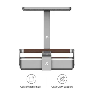Modern T Shape Smart Solar Bench With USB Charging Ports WiFi Hotspot Integrated Display for Urban Park Street Furniture