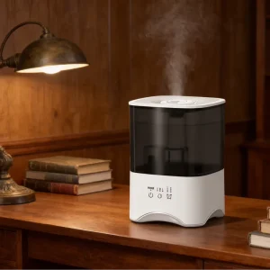 Modern Touch Control Humidistat Humidifier with Hotel Use Sleep Friendly Quiet Nighttime Operation