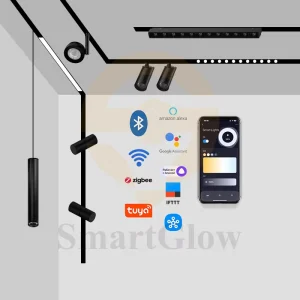 Modern Track Light Lamps Rail Lighting System DC24V Aluminum Magnetic Track Light System Smart Tuya Zigbee Led Magnetic Lights
