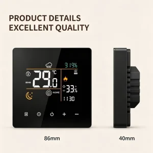 Modern Wall Mounted Smart Thermostat with APP Remote Control for Floor Heating and Electric Heating