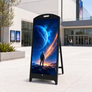 Modular Battery Outdoor Advertising Machine 3000nits Mobile LED Display IP65 Waterproof Standalone Digital Signage Kiosk