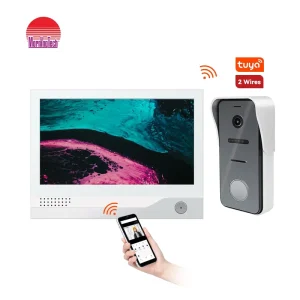 Morning Tech 7inch Smart Door Phone with Color Display Tuya TCP Video Access Control 2 Way Intercom Only Call Panel Price