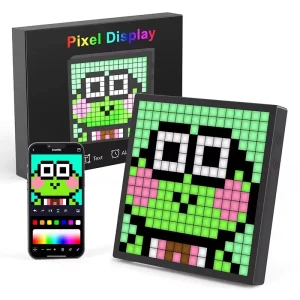Mosaic Bluetooth Pixel Screen Retro DIY LED Display with Creative Animation and Clock