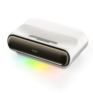 Most Popular UST Short Throw Triple Laser 1080P Official Google TV System 4K FHD Movie Home Digital Smart TV Speaker Projector