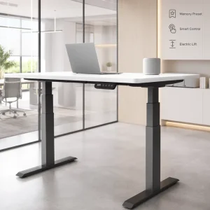 Motorized Standing Desk Ergonomic Memory Preset Smart Office Table